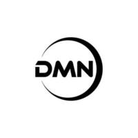 dmn lettera logo design nel illustrazione. vettore logo, calligrafia disegni per logo, manifesto, invito, eccetera.