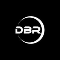 dbr lettera logo design nel illustrazione. vettore logo, calligrafia disegni per logo, manifesto, invito, eccetera.