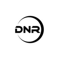 dnr lettera logo design nel illustrazione. vettore logo, calligrafia disegni per logo, manifesto, invito, eccetera.