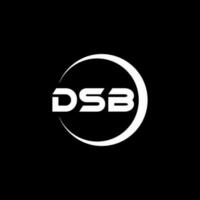 dsb lettera logo design nel illustrazione. vettore logo, calligrafia disegni per logo, manifesto, invito, eccetera.