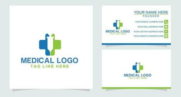 Salute logo design per Ospedale, clinica, farmacia, o Salute prodotti e attività commerciale aziende vettore