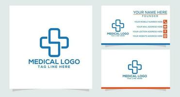 modello di progettazione del logo della farmacia medica.- illustratore vettoriale