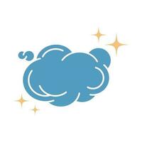 nube logo icona design vettore