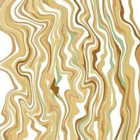 astratto d'oro ondulato marmo fluido su buio sfondo vettore