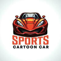 gli sport auto cartone animato vettore illustrazione