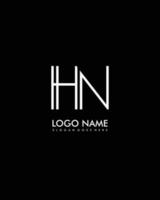 hn iniziale minimalista moderno astratto logo vettore