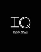 iq iniziale minimalista moderno astratto logo vettore