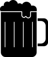 isolato birra boccale icona o simbolo. vettore