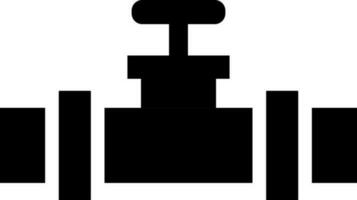 principale tubatura glifo icona o simbolo. vettore