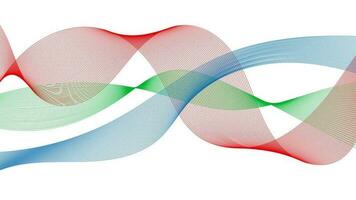astratto fondale con colorato onda pendenza Linee su bianca sfondo. moderno tecnologia sfondo, onda design. vettore illustrazione