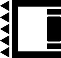 vettore illustrazione di nocche icona nel nero e bianca colore.
