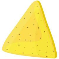 illustrazione di un' giallo nacho. vettore