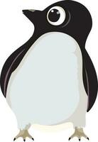 cartone animato personaggio di pinguino. vettore