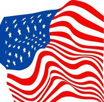 americano bandiera per 4 ° di luglio celebrazione. vettore