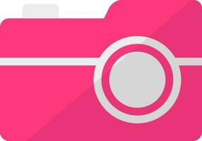 digitale telecamera icona nel rosa e grigio colore. vettore