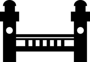 illustrazione di ponte isolato su bianca sfondo. vettore