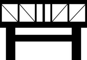 ferro ponte icona isolato nel piatto stile. vettore