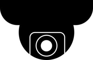 illustrazione di cctv telecamera icona nel piatto stile. vettore