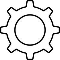 Ingranaggio o ruota dentata simbolo per attività commerciale. vettore
