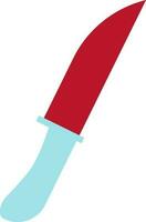 rosso e blu coltello. vettore