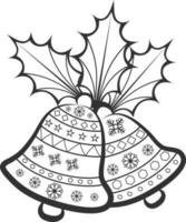 floreale design campane con agrifogli e le foglie. vettore