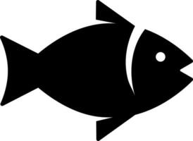 pesce icona o simbolo nel nero e bianca colore. vettore