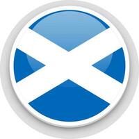 nazionale bandiera pulsante di Scozia. vettore