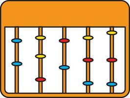 colore stile di abaco icona per formazione scolastica concetto. vettore