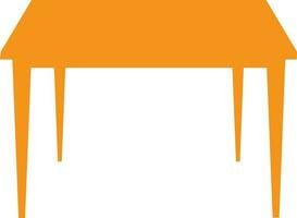 tavolo icona nel arancia colore per formazione scolastica. vettore