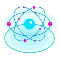 vettore illustrazione di atomico struttura.