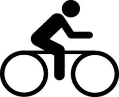 equitazione bicicletta nero cartello vettore