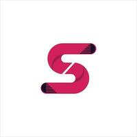 iniziale S logo design icona attività commerciale vettore
