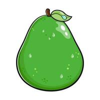 carino divertente avocado. vettore mano disegnato cartone animato kawaii personaggio illustrazione icona. isolato su bianca sfondo. avocado personaggio concetto