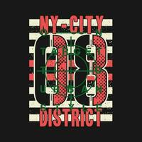 NY città quartiere lettering grafico, tipografia t camicia, vettore design illustrazione, bene per casuale stile