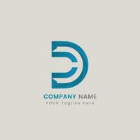 lettera d logo. d lettera logo design. vettore