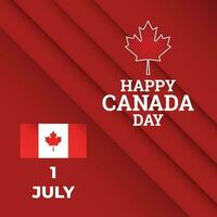 vettore contento Canada giorno bandiera design vittoria giorno indipendenza giorno celebrazione