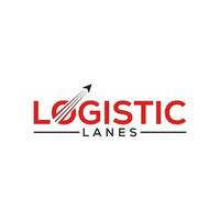 creativo logistica logo vettore illustrazione