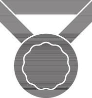 medaglia icona nel grigio e bianca colore. vettore