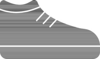scarpe icona nel grigio e bianca colore. vettore