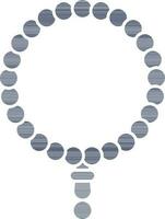 perline ghirlanda icona o simbolo nel blu e bianca colore. vettore