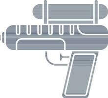 illustrazione di acqua pistola icona nel blu e bianca colore. vettore