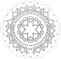 illustrazione di bellissimo floreale mandala design. vettore