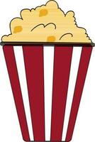 illustrazione di Popcorn benna. vettore