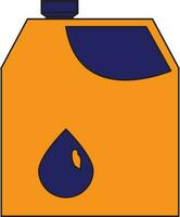 illustrazione di un' olio Jerry può nel blu e giallo colore. vettore