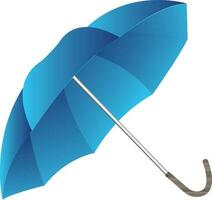 bellissimo brillante blu colore ombrello. vettore