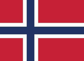 bandiera di norvegese.nazionale bandiera di Norvegia vettore