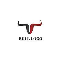 testa di bufalo toro, mucca, logo della mascotte animale vettore di design per bufalo corno sportivo, animale, mammiferi, logo della testa, selvaggio, matador