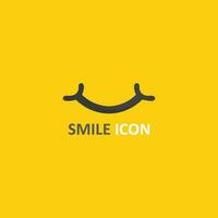 icona sorriso, sorriso, disegno vettoriale logo felice business emoticon, design divertente e vettore emoji felicità