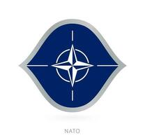 NATO nazionale squadra bandiera nel stile per internazionale pallacanestro gare. vettore