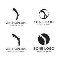 osso o ortopedico logo modello design per osso cura e osso Salute. vettore